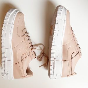 NIKE, AIR FORCE 1, BLUSH SZ 9